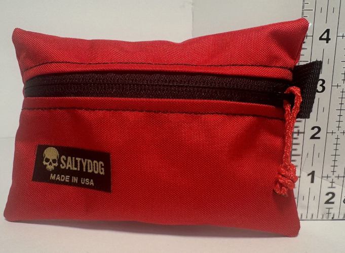 Saltydog USA Made 500D Rescue Red Zipper Utility Pouch 6x4Tactical EDC