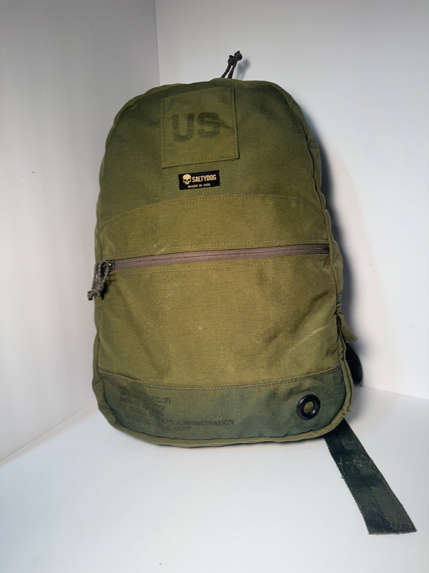 Upcycled sea bag back pack
