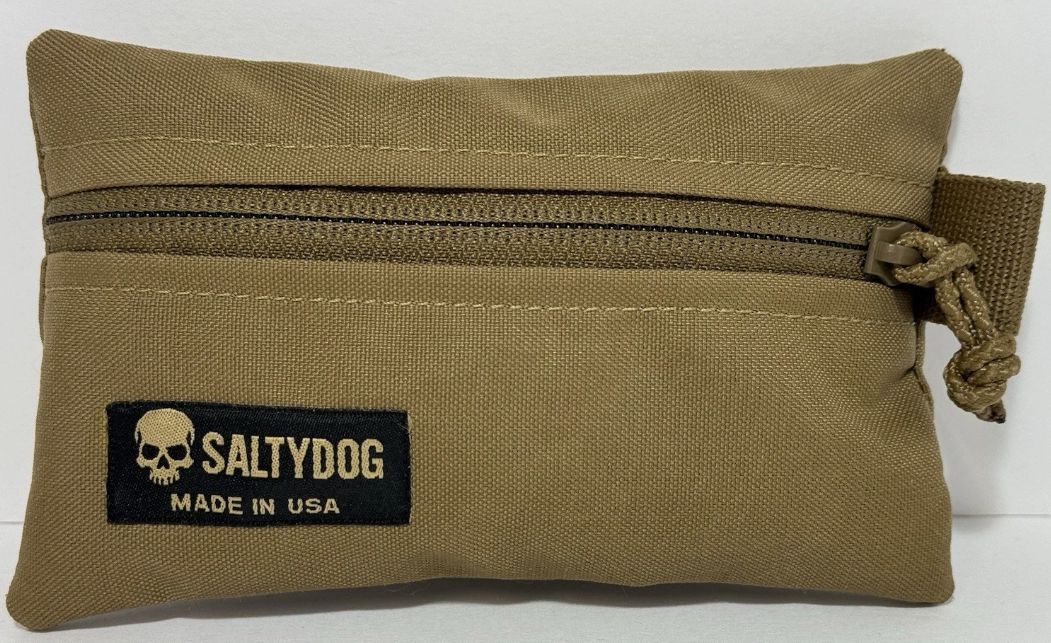 Saltydog USA Made 500D Cordura COYOTE BROWN Zipper Pouch 6x4 Tactical EDC
