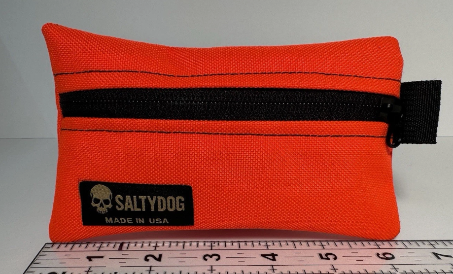 Saltydog USA Made 500D Cordura Blaze Orange Zipper Pouch 6x4 Tactical EDC
