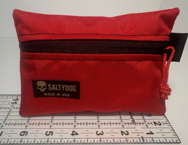 Saltydog USA Made 500D Rescue Red Zipper Utility Pouch 6x4Tactical EDC